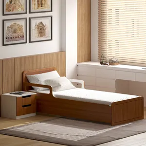 ست تخت خواب یک نفره اعیان مدل FH775 سایز 90x200 سانتی متر مجموعه دو عددی