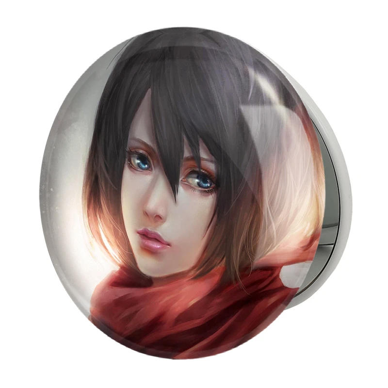 آینه جیبی خندالو طرح میکاسا آکرمن انیمه اتک آن تایتان Attack on Titan مدل تاشو کد 11010 
