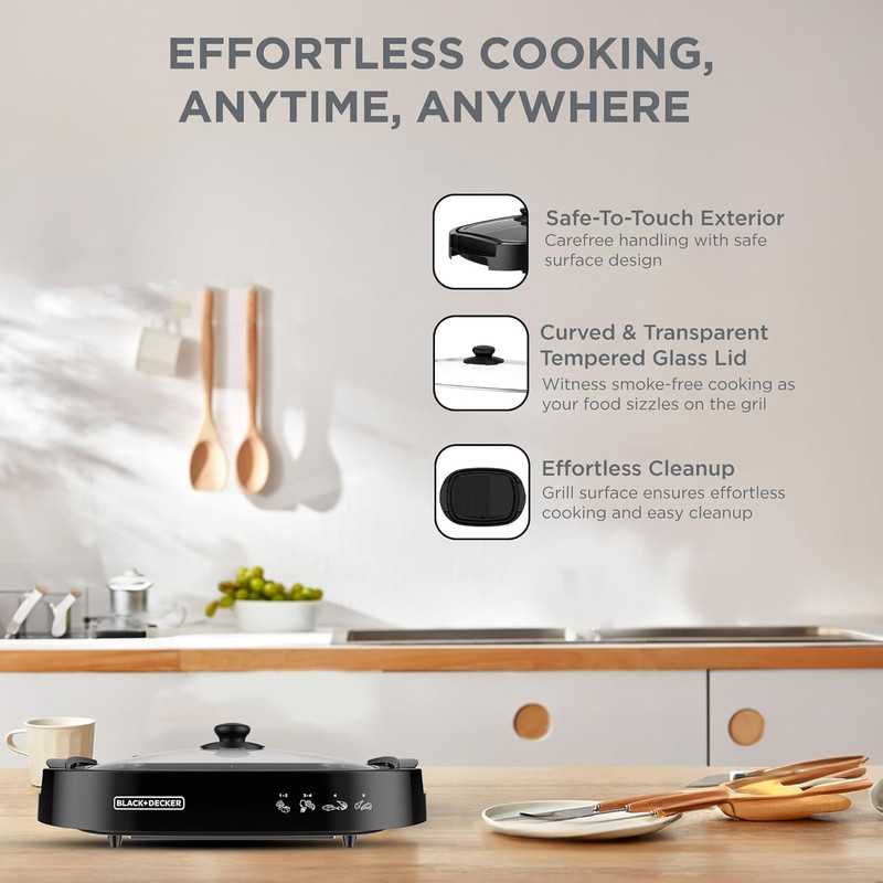 گریل برقی بلک اند دکر مدل GH1500-B5