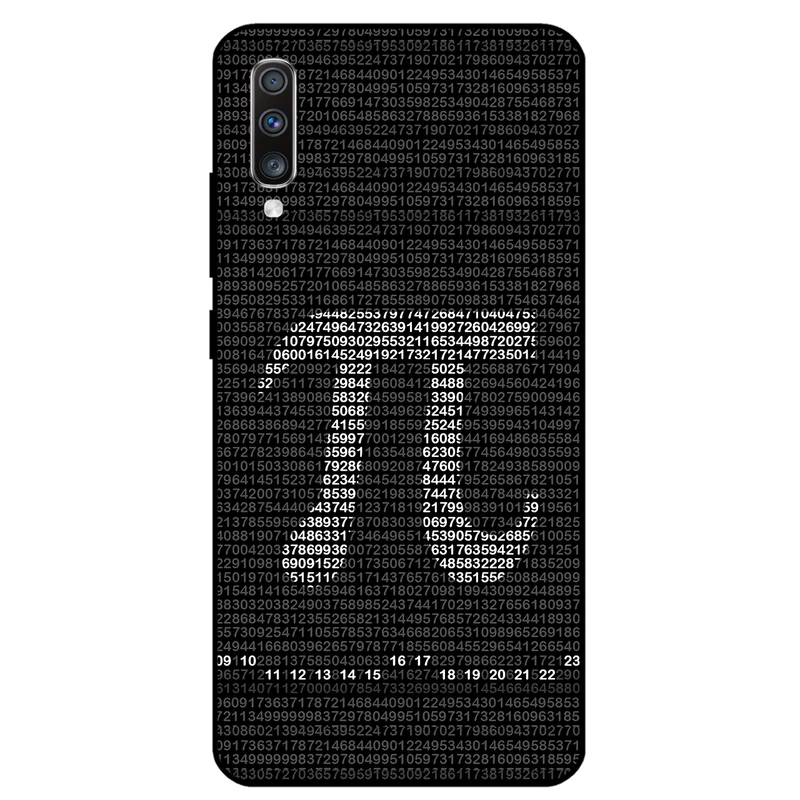 کاور مگافون طرح عدد پی مدل 7240 مناسب برای گوشی موبایل سامسونگ Galaxy A70 / A70 S