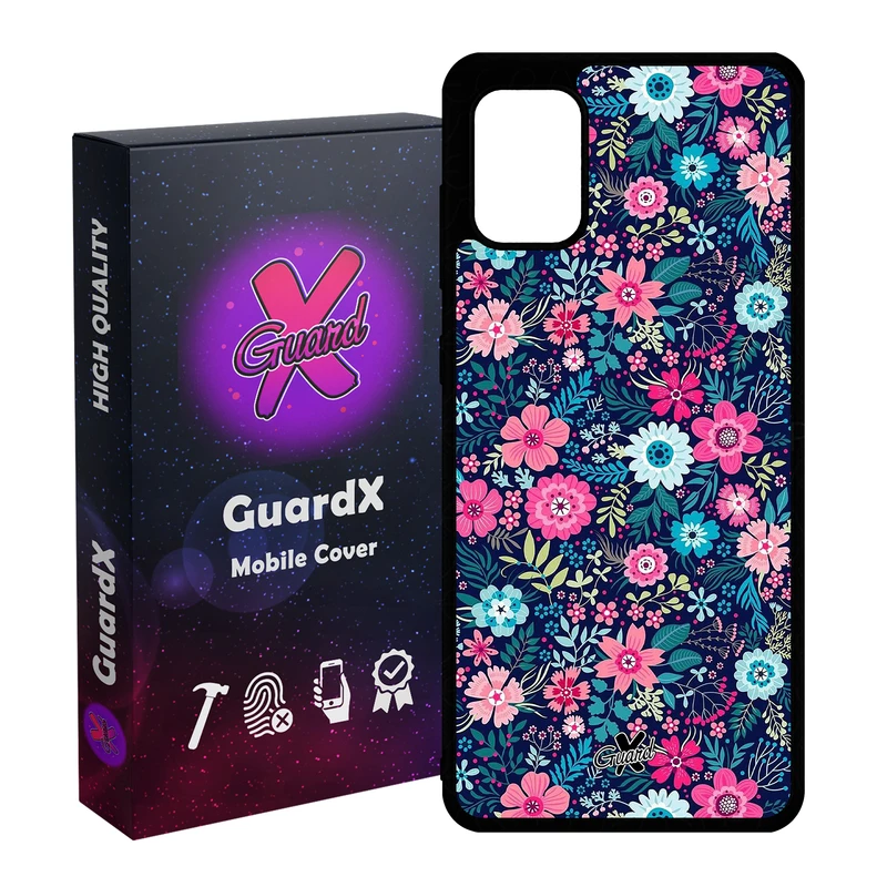 کاور گارد ایکس طرح Flower مدل Glass10210 مناسب برای گوشی موبایل سامسونگ Galaxy A51