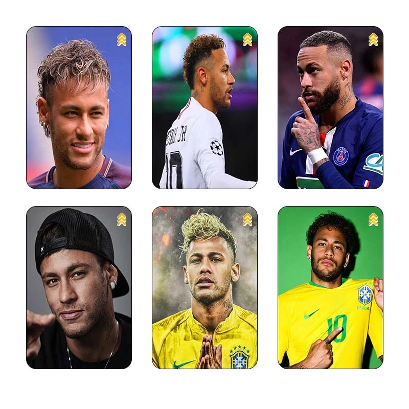 استيکر کارت کارنيکا طرح نیمار کد 24041 مجموعه 6 عددی