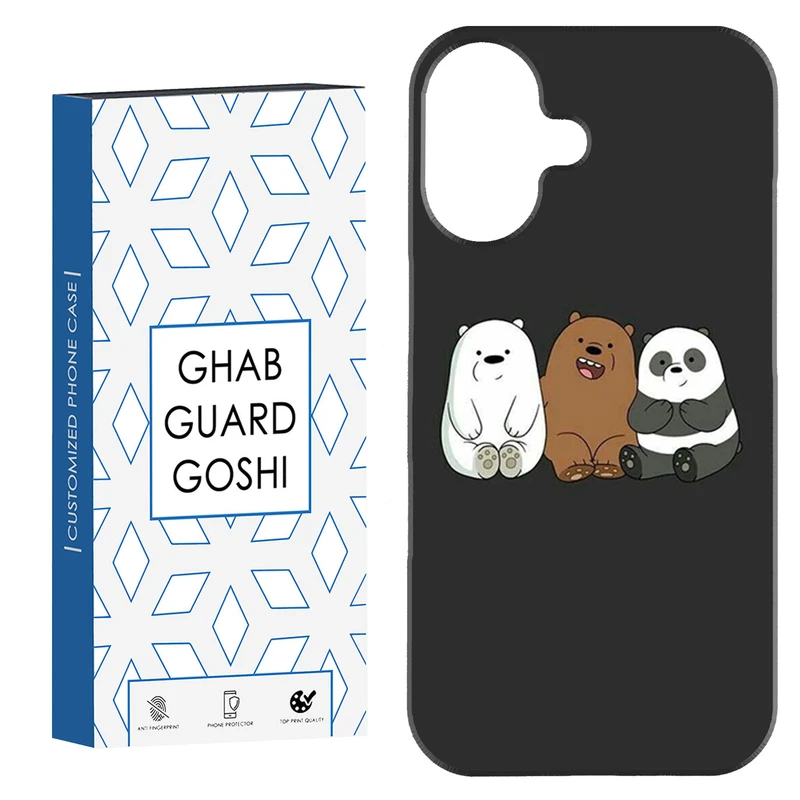 کاور قاب گارد گوشی طرح خرسی کد Dimo-395 مناسب برای گوشی اپل Iphone 16     