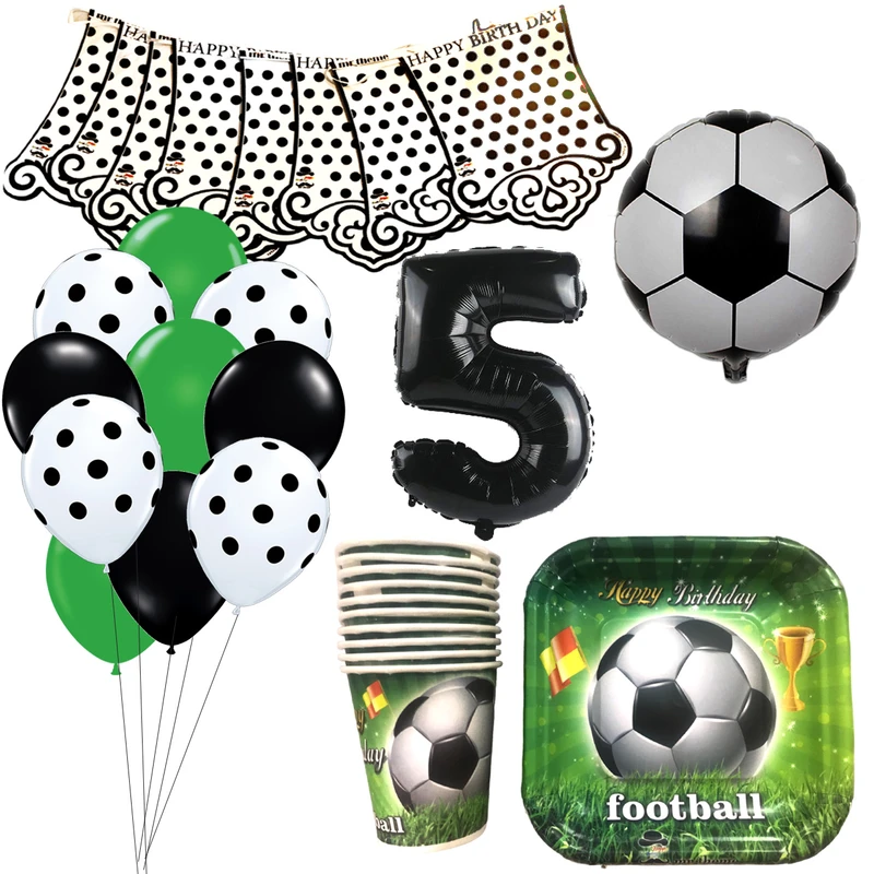 	 مجموعه 40 عددی تم تولد مستر تم طرح توپ فوتبال کد 5