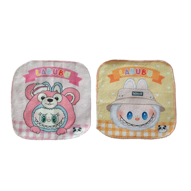 حوله دستی کودک مدل لبوبو سایز ۲۰ در ۲۰ سانتی‌متر کد mn 26 بسته 2عددی