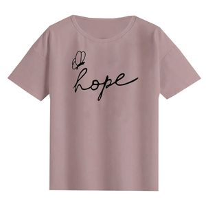 تی‌شرت لانگ آستین کوتاه زنانه مدل hope کد A1083-C