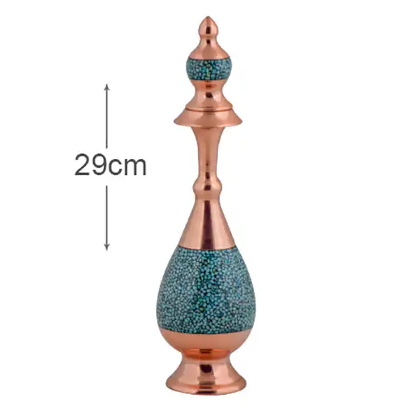 تنگ فیروزه کوبی آقاجانی مدل صراحی کد 036