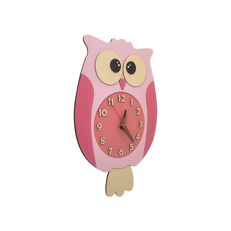 ساعت دیواری کودک طرح جغد مدل MKids52