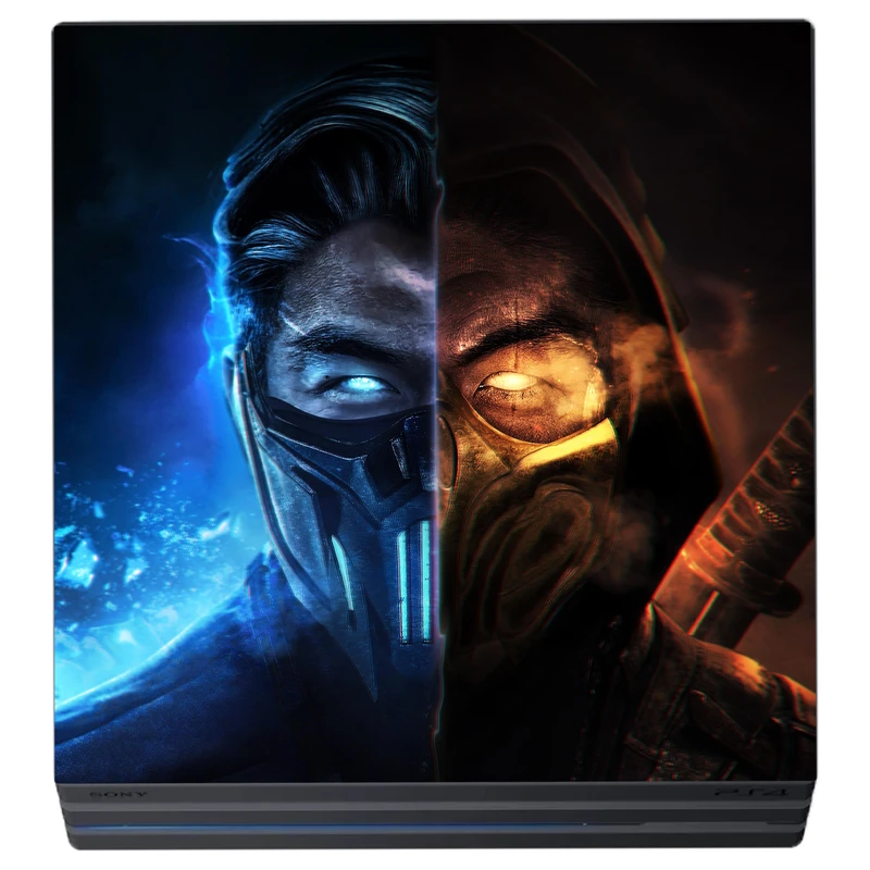 برچسب کنسول پلی استیشن 4 پرو مدل مورتال کمبت کد 255