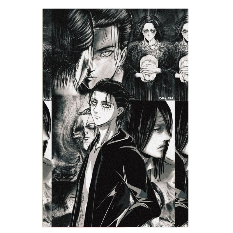 پوستر مدل ارن ییگر Eren yeager طرح انیمه Attack on titan کد 395