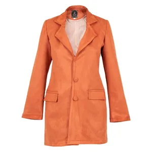 پالتو زنانه مدل سوییت رنگ نارنجی