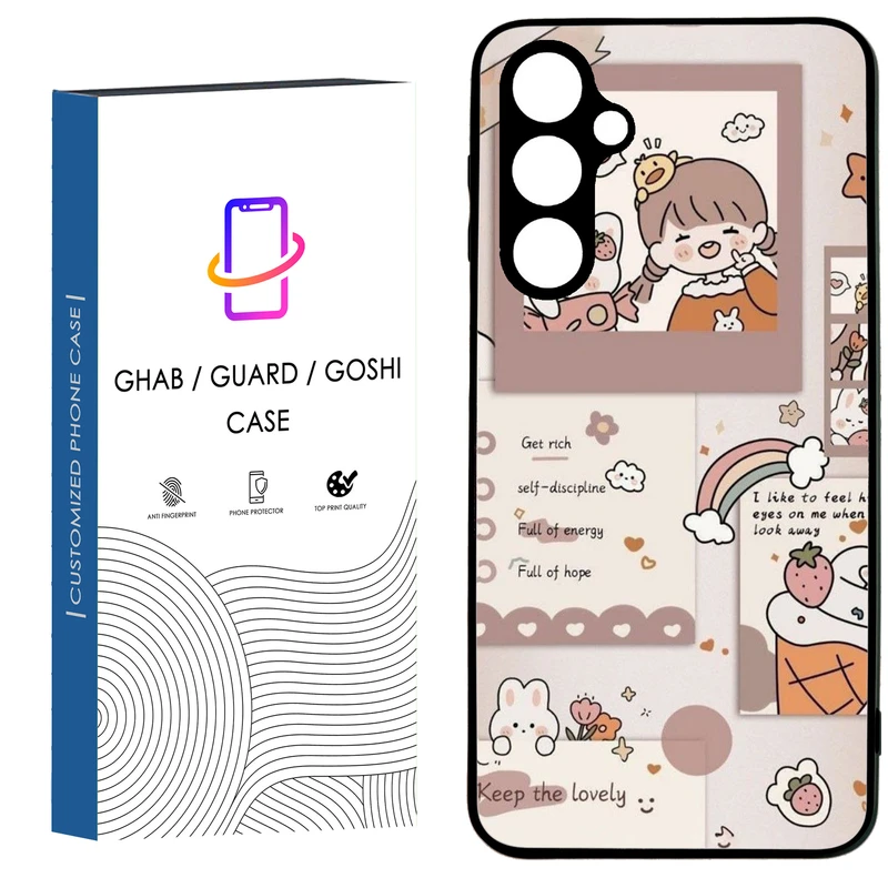 کاور قاب گارد گوشی طرح  دخترانه کد 92 - TPU مناسب برای گوشی موبایل   سامسونگ Galaxy A34