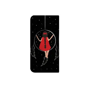 کیف پول چرمی ترمه طراحان ایده مدل دختر و کهکشان کد mgs012