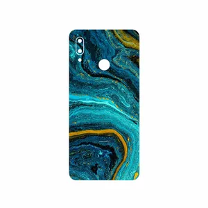 MAHOOT Turquoise marblewith golden streaks Cover Sticker for Huawei P Smart 2019