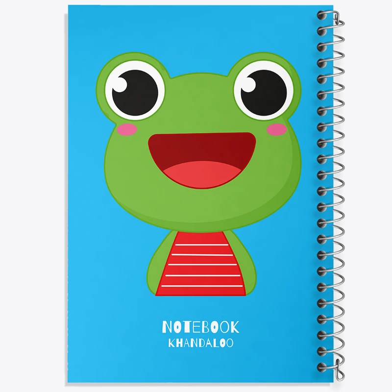 دفتر نقاشی 50 برگ خندالو طرح قورباغه کیوت کد N1510