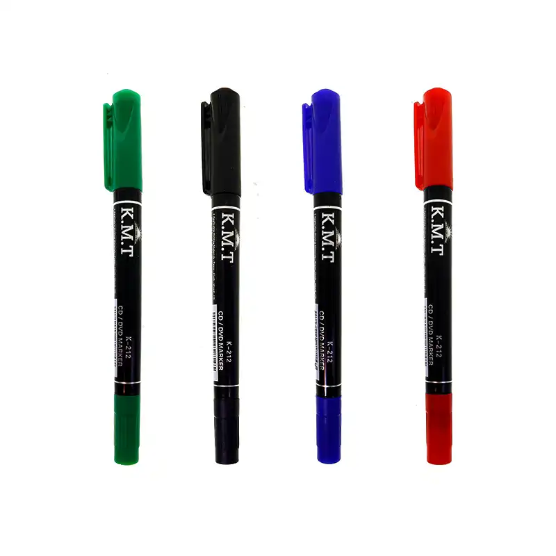 ماژیک سی دی کی ام تی مدل دو سر کد K-212 بسته 2 عددی
