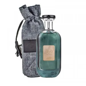 ادوپرفیوم مردانه ارض الزعفران للتجاره مدل موصوف رمادی با رایحه خنک حجم ۱۰۰ میلی‌لیتر