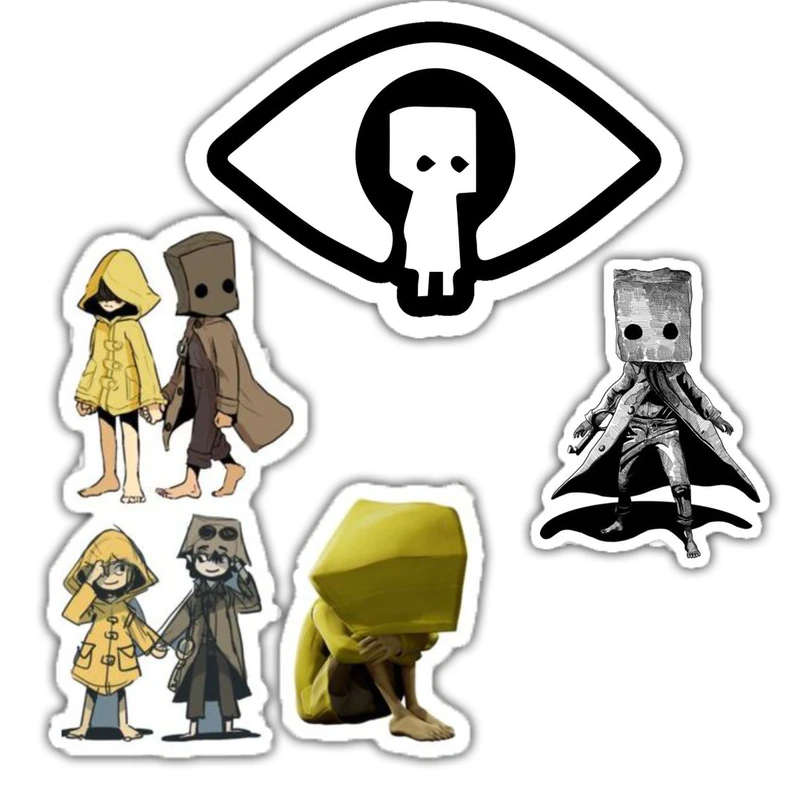  استیکر لپ تاپ و موبایل گوفی طرح کابوس کوچولو  کد 42 مجموعه 4 عددی