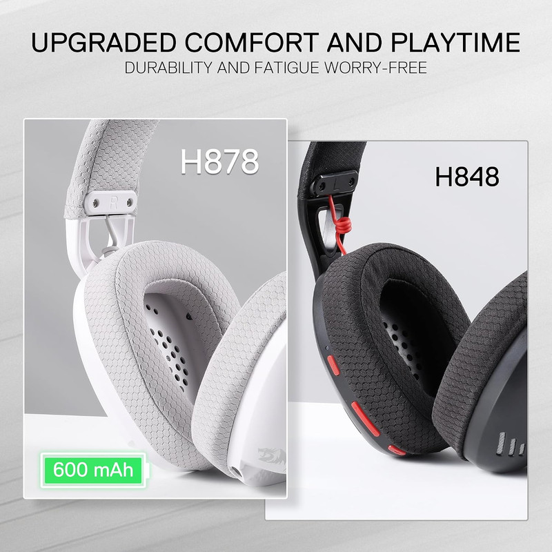 هدست گیمینگ بی سیم ردراگون مدل Skuld H878 با صدای 7.1 کاناله