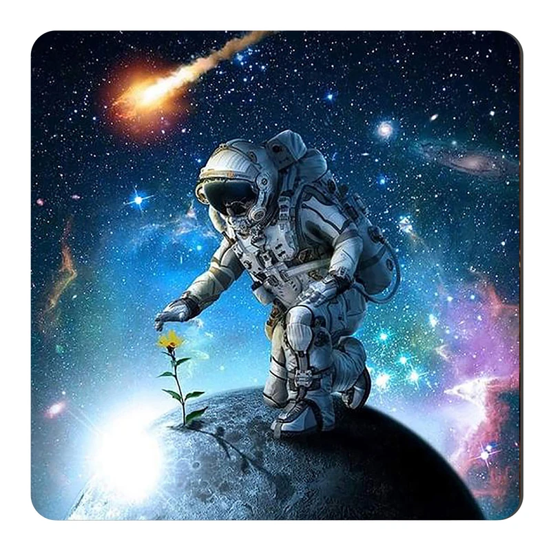 مگنت طرح فضانورد و ستارگان و گل زرد کد wmg3803 