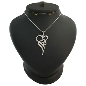 گردنبند نقره مردانه ترمه ۱ طرح مادر کد mas 00234
