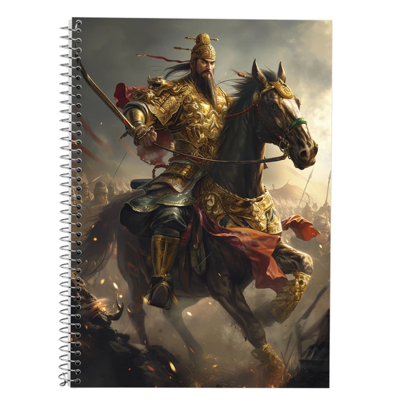 دفتر زبان 50 برگ مدوپد مدل دو خط طرح حیوانات جنگجو کد DF14926