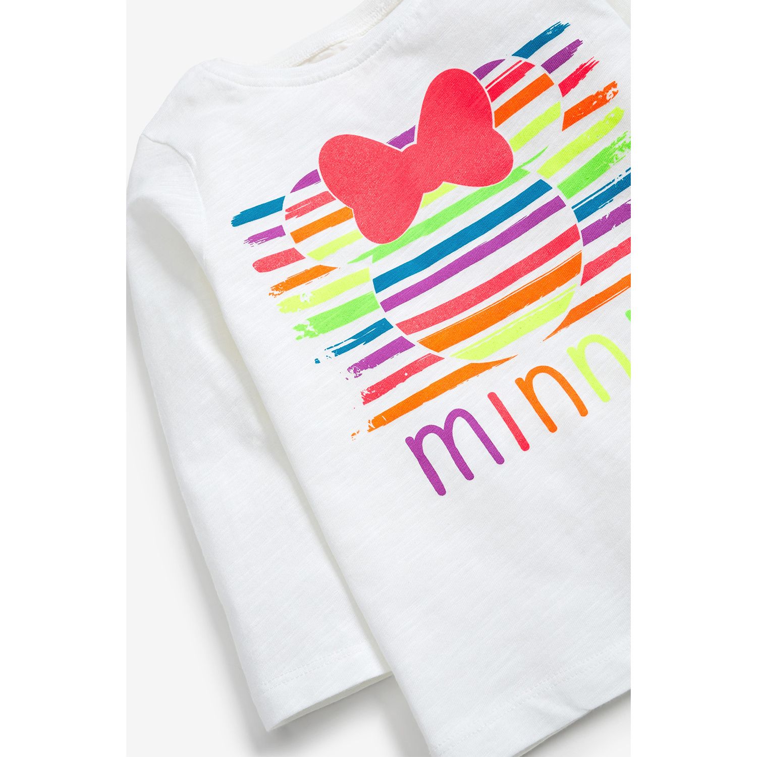 تی شرت آستین بلند نوزادی نکست مدل Minni رنگ سفید -  - 3