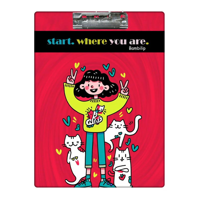 تخته شاسی طرح انگیزشی دخترانه کد 0081610 سایز A4