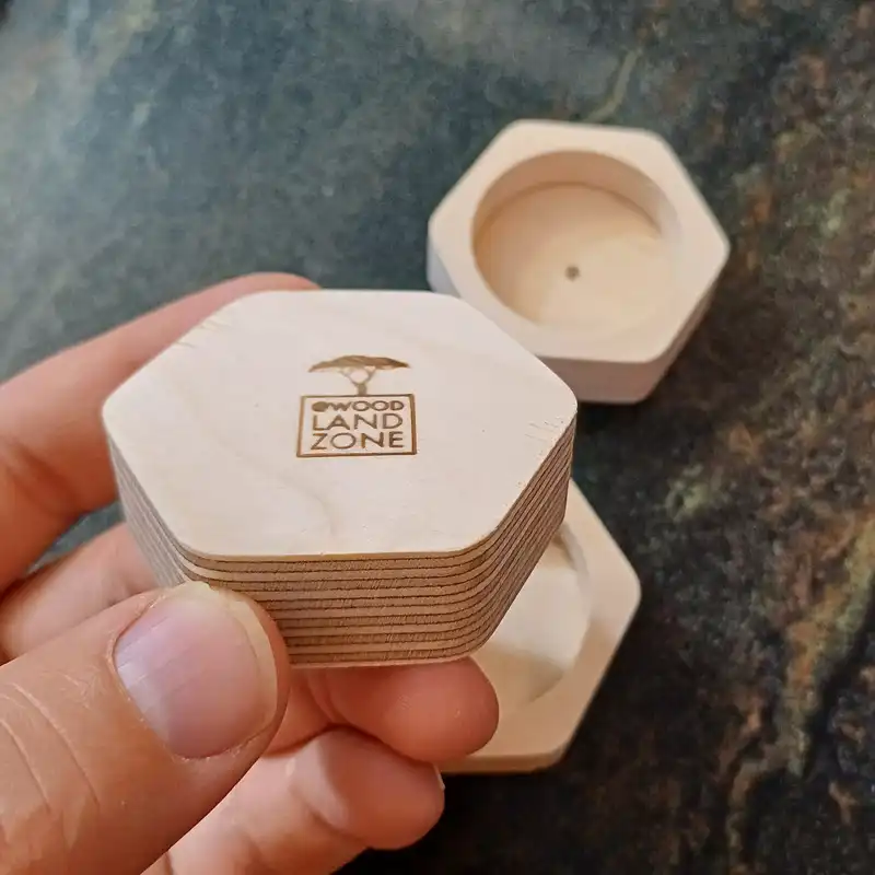 جاشمعی چوبی وودلندزون مدل زبرا بسته 4 عددی