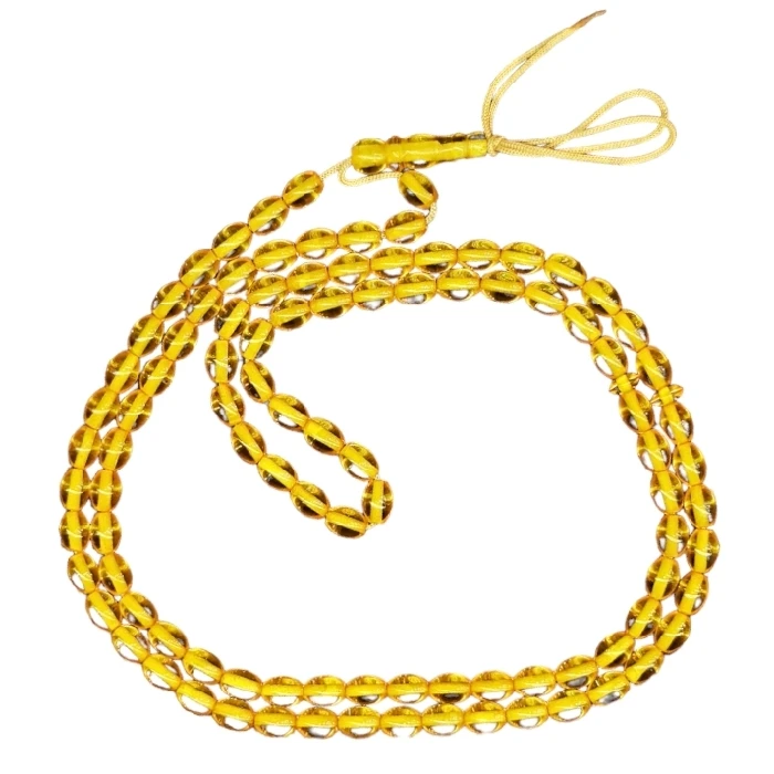 تسبیح نقره جات بافندگان مدل کهربا معطر کد 101