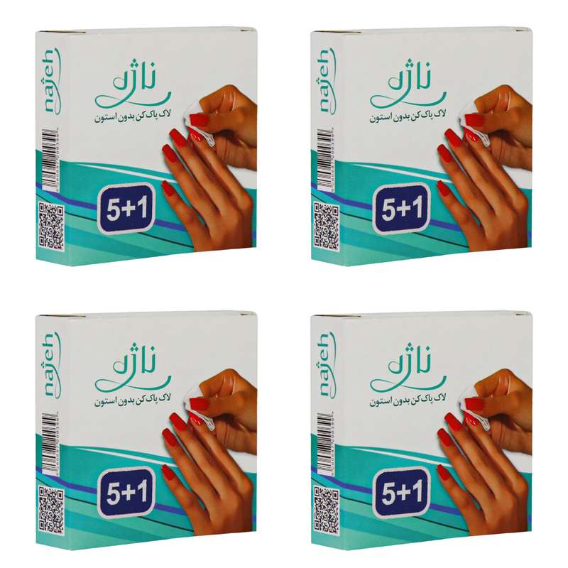 پد لاک پاک کن نازه مدل 06 مجموعه 4 عددی