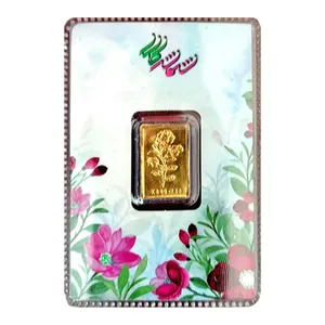 شمش طلا 18 عیار مدل گل بهاری کد N1
