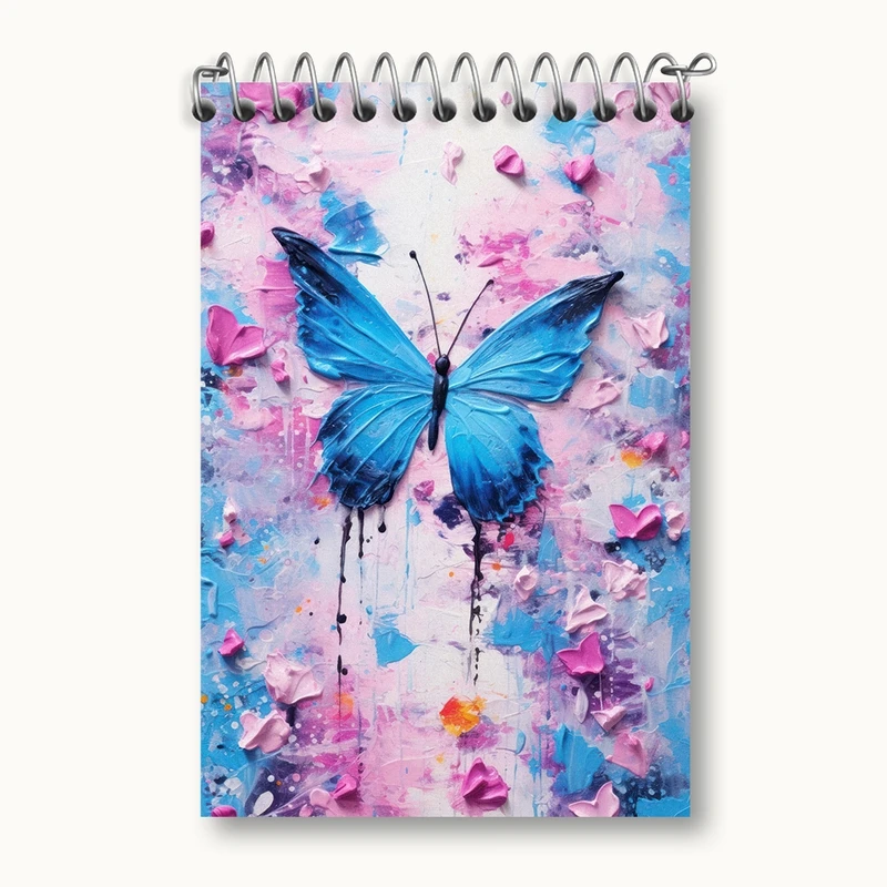 دفتر یادداشت 50 برگ خندالو مدل پروانه کد F2703