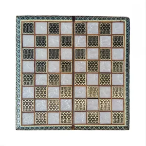 صفحه شطرنج خاتم کاری مدل صدف کد 350