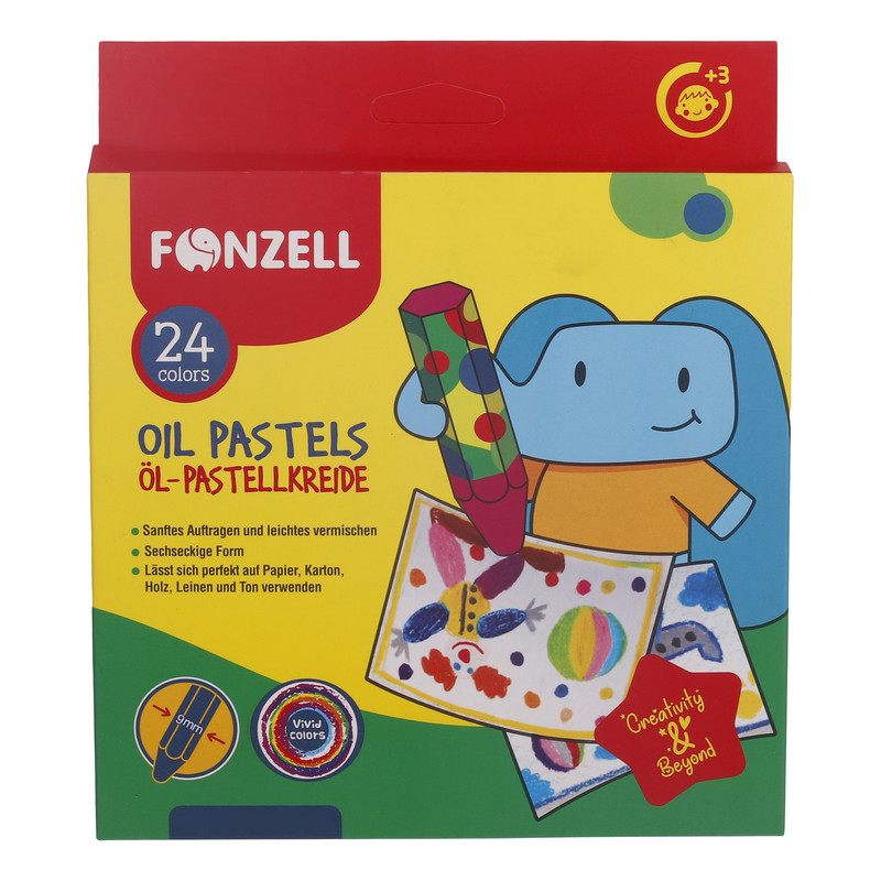 پاستل روغنی 24 رنگ فونزل مدل kids