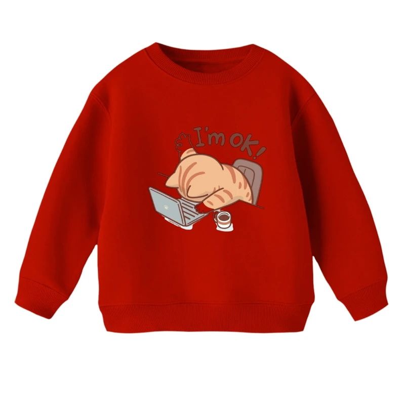 سویشرت بچگانه مدل گربه و لپ تاپ