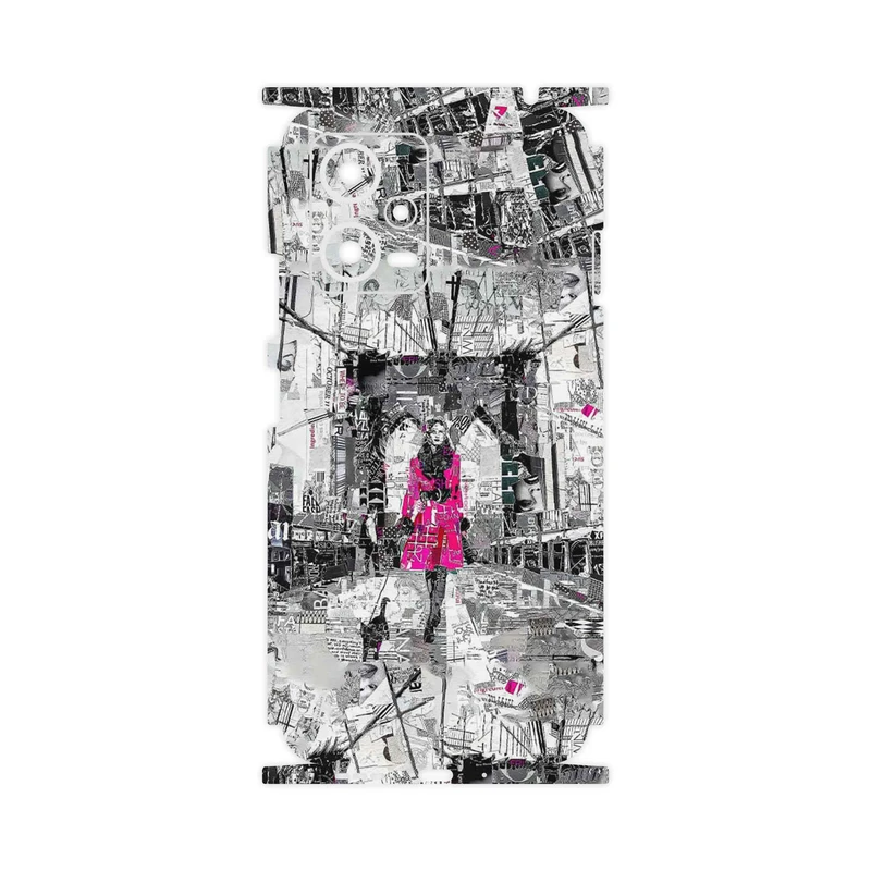 برچسب پوششی ماهوت مدل Collage of Catwalk Bridge-FullSkin مناسب برای گوشی موبایل شیائومی Redmi Note 12 5G