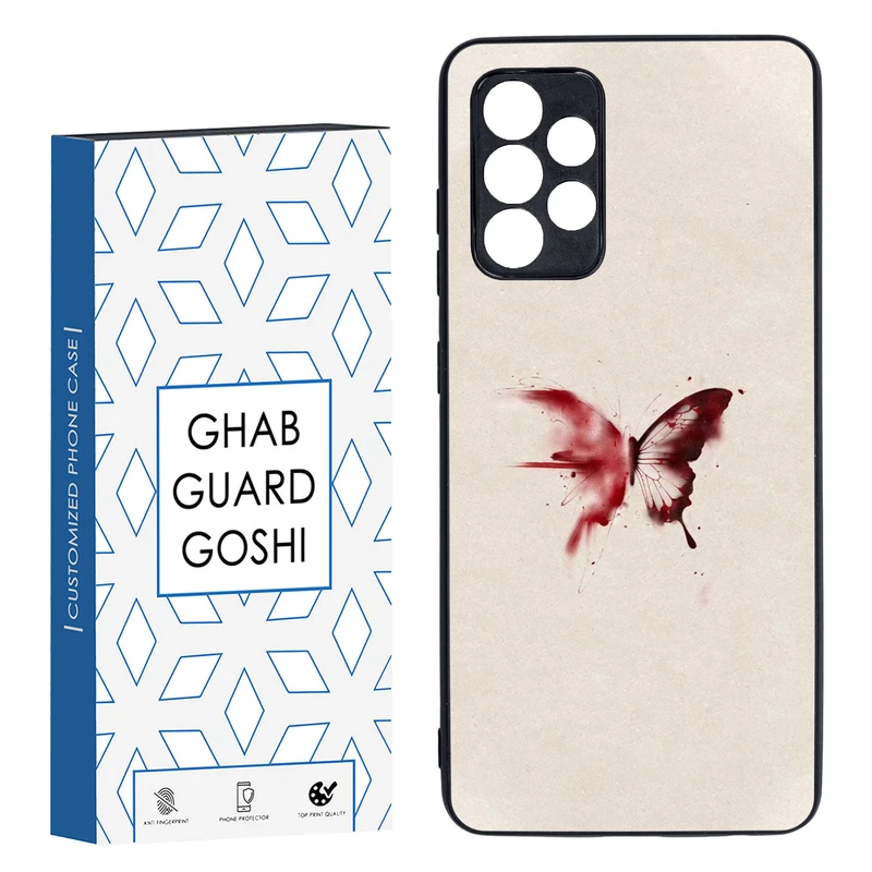 کاور قاب گارد گوشی طرح پروانه کد TPU-297 مناسب برای گوشی موبایل سامسونگ Galaxy A52