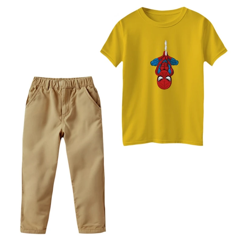 ست تی‌شرت و شلوار پسرانه مدل مردعنکبوتی کد 3