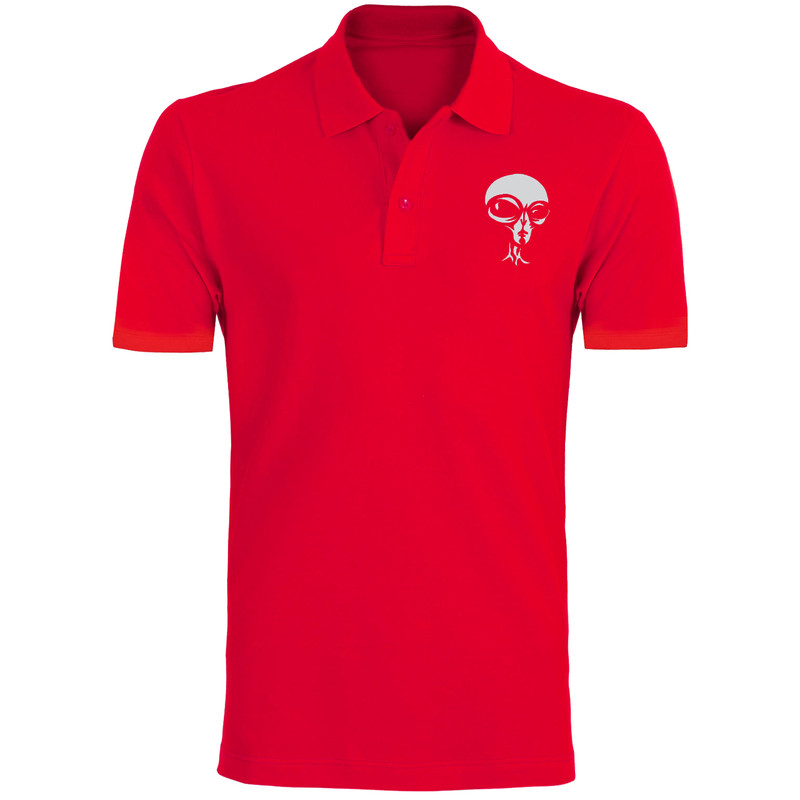 پولوشرت آستین کوتاه مردانه مدل ادم فضایی X95 رنگ قرمز