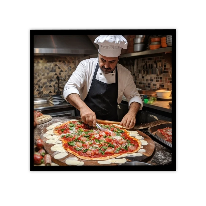 تابلو نوری بکلیت طرح رستوران و فست فود پیتزا مدل B-MID-18848