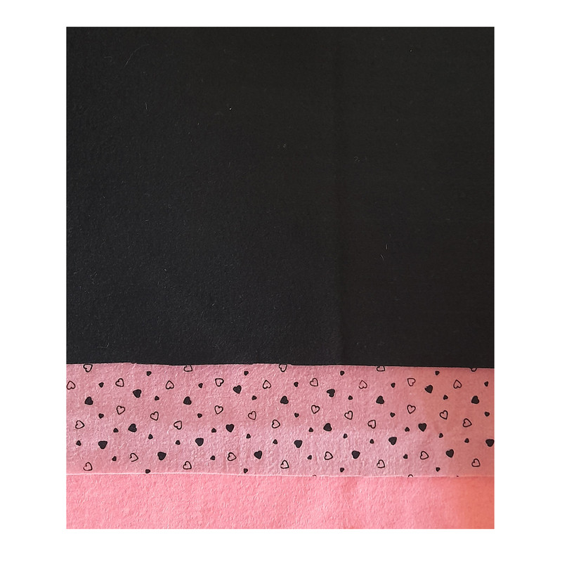 نمد مدل PB طرح قلب بسته 3 عددی