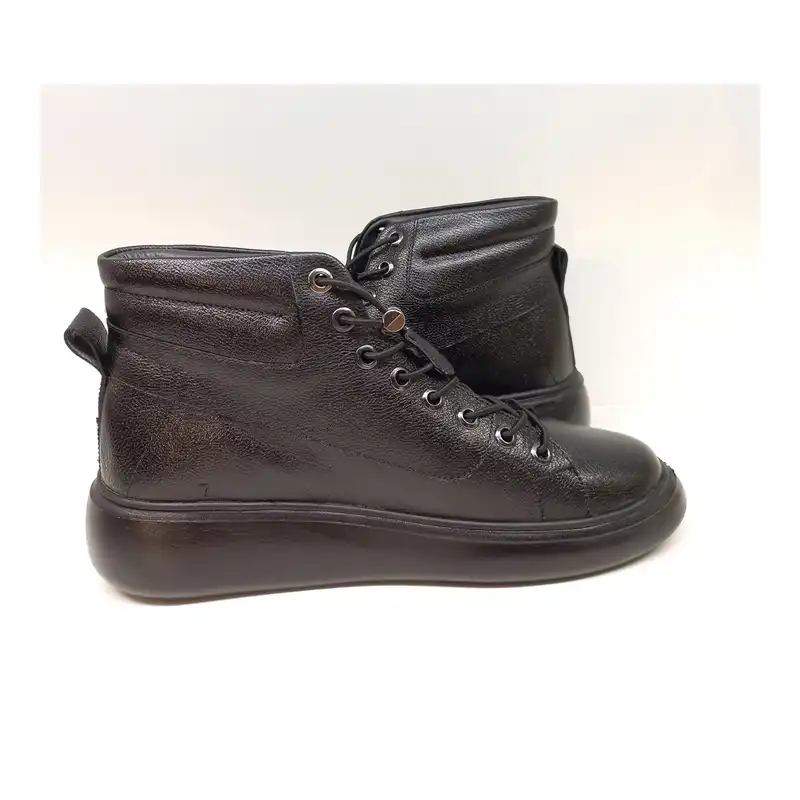 نیم بوت زنانه سرزمین چرم کد 145324 رنگ مشکی