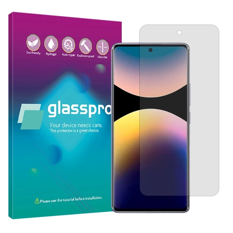 محافظ صفحه نمایش شفاف گلس پرو مدل هیدروژلی مناسب برای گوشی موبایل شیائومی Poco M8 Pro