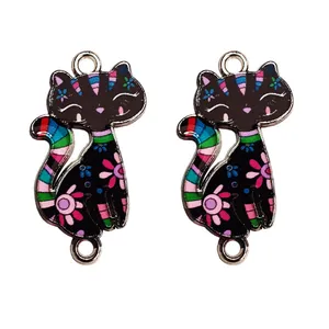 آویز دستبند طرح گربه بازیگوش کد AD 392 مجموعه 2 عددی