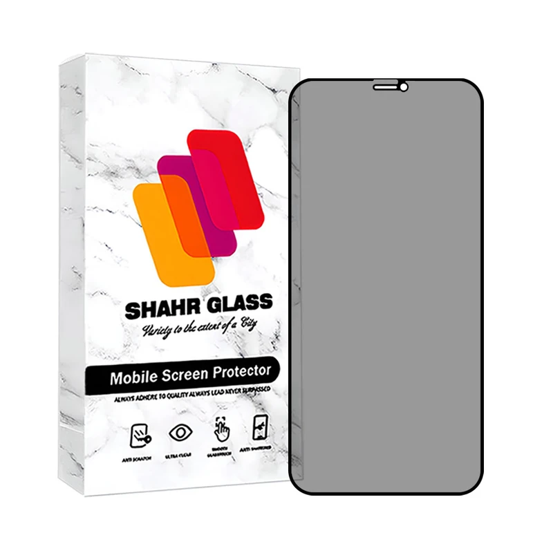 محافظ صفحه نمایش حریم شخصی شهر گلس مدل FSLPRVCSHN مناسب برای گوشی موبایل اپل iPhone 12 Pro / 12