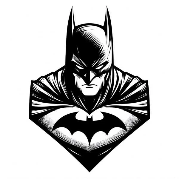 استیکر پارچه و لباس پاد آفرین مدل بتمن Batman کد 465
