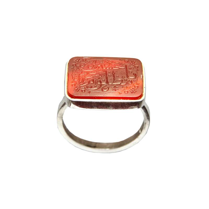 انگشتر نقره مردانه مدل  Religious-022