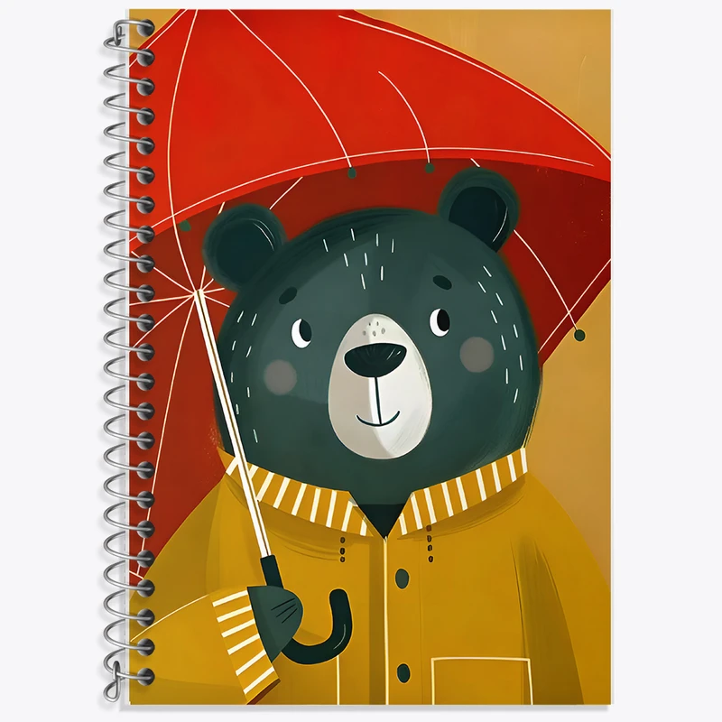 دفتر لغت 50 برگ خندالو طرح خرس بامزه کد F8053