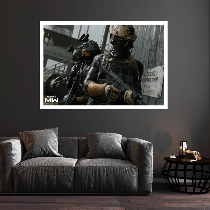 تابلو بکلیت طرح بازی Call of Duty مدل قاب شاسی W-s8761